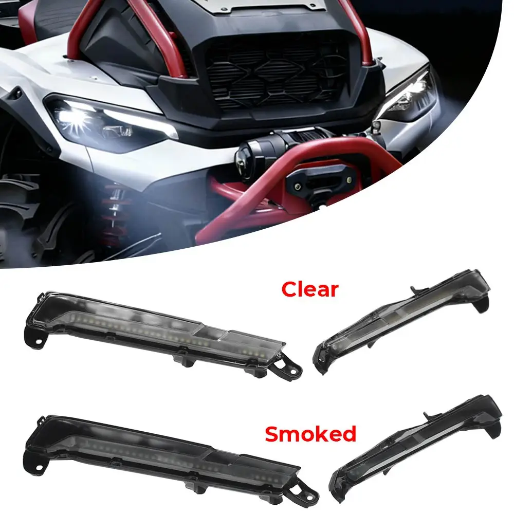 ATV Front DRL Bumper Lamp Auxiliary LED Light Daytime Running Light Rpl For #710009356 For Can-Am Outlander 1000R MAX 2025 2026