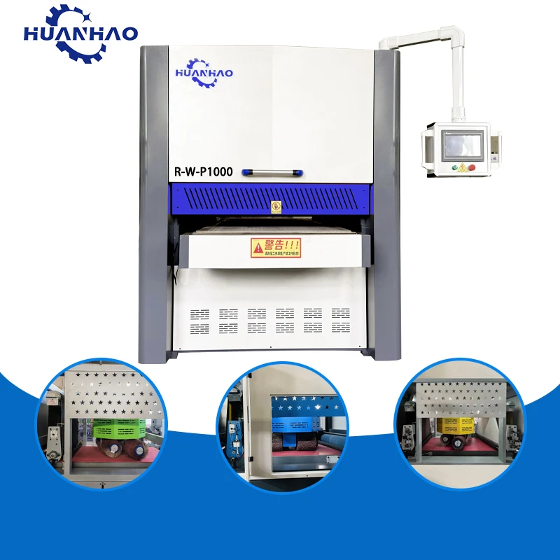 Metal Polisher Wide Belt Sander Machine Polish Grinding Machine for Metal