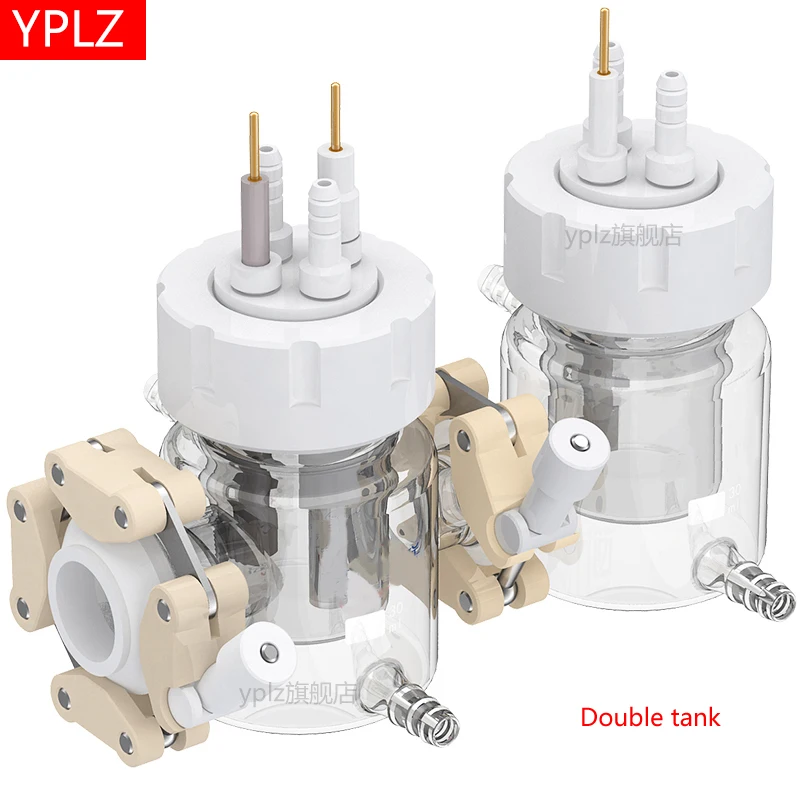 2H double cell exchangeable membrane quartz window irradiation photocatalysis electrolytic reaction cell