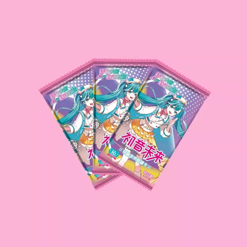 Hatsune Miku Collection of Cards periferiche Anime Cute Cartoon Color Cartoon Cards merci Kawaii giapponesi regali di compleanno per gli amici