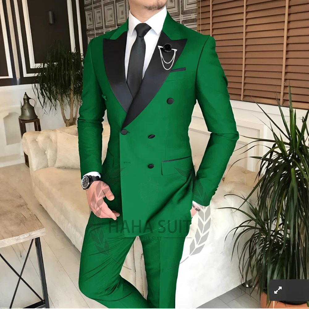 Costume pour hommes sur mesure 2 pièces vêtements mode hommes mariage marié costumes meilleur homme dîner fiançailles smoking