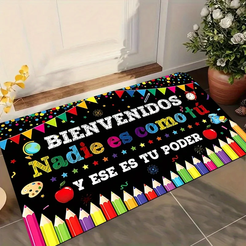Colorful Pencil Flag Door Mat – 