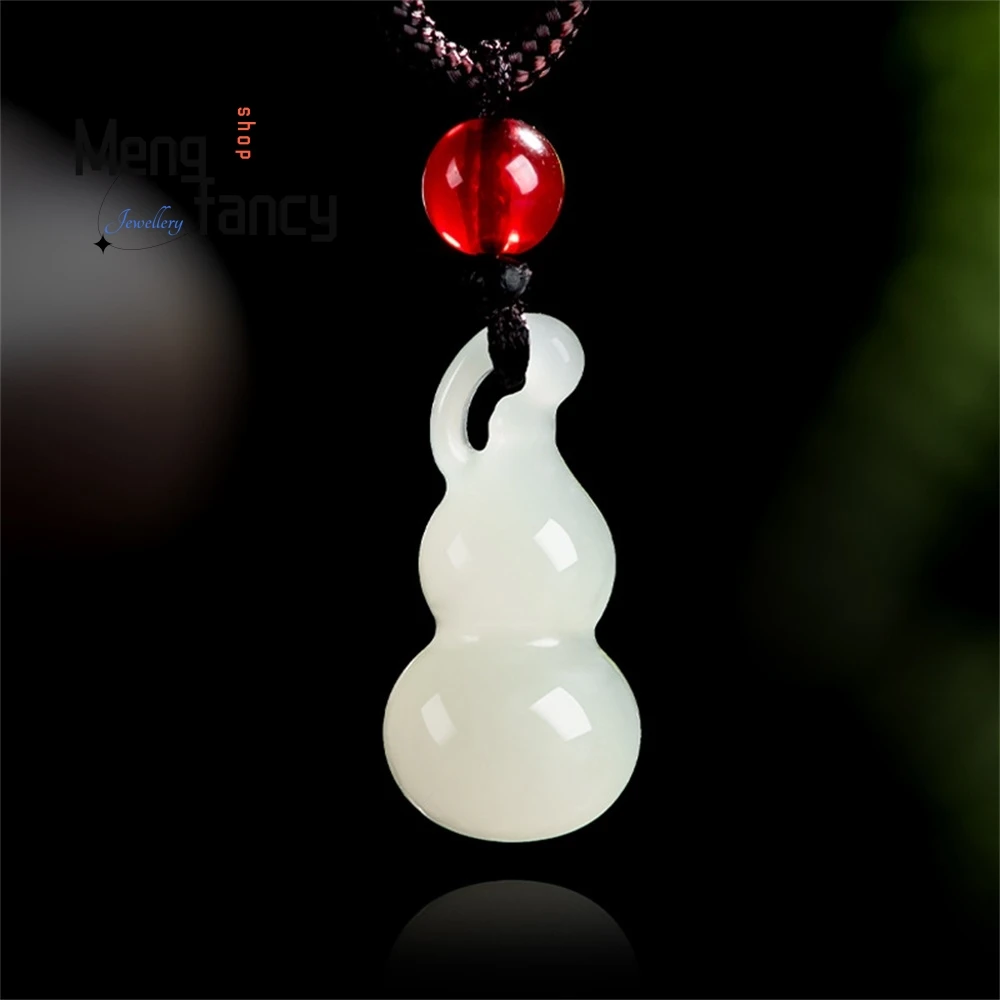 

Natural Old Material Hetian Jade Three-Dimensional Gourd Pendant, Genuine Jade Men's Necklace, Women's Pendant Fashion Jewelry