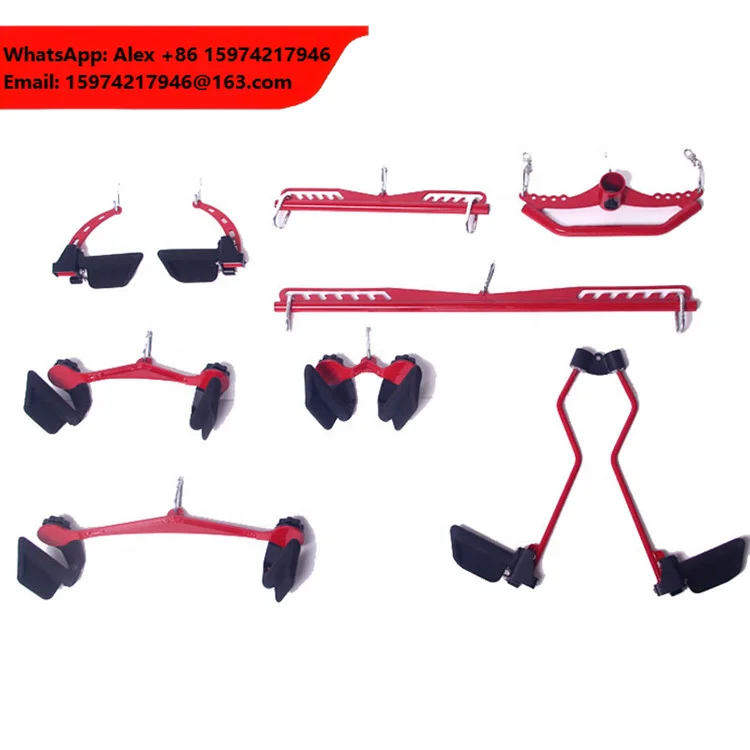 New Arrival Gym Fitness Mag Handle Grip Sets Low Pulley Pull Down Attachment Bar Mag Grip Handle Fitness Equipment For Gym