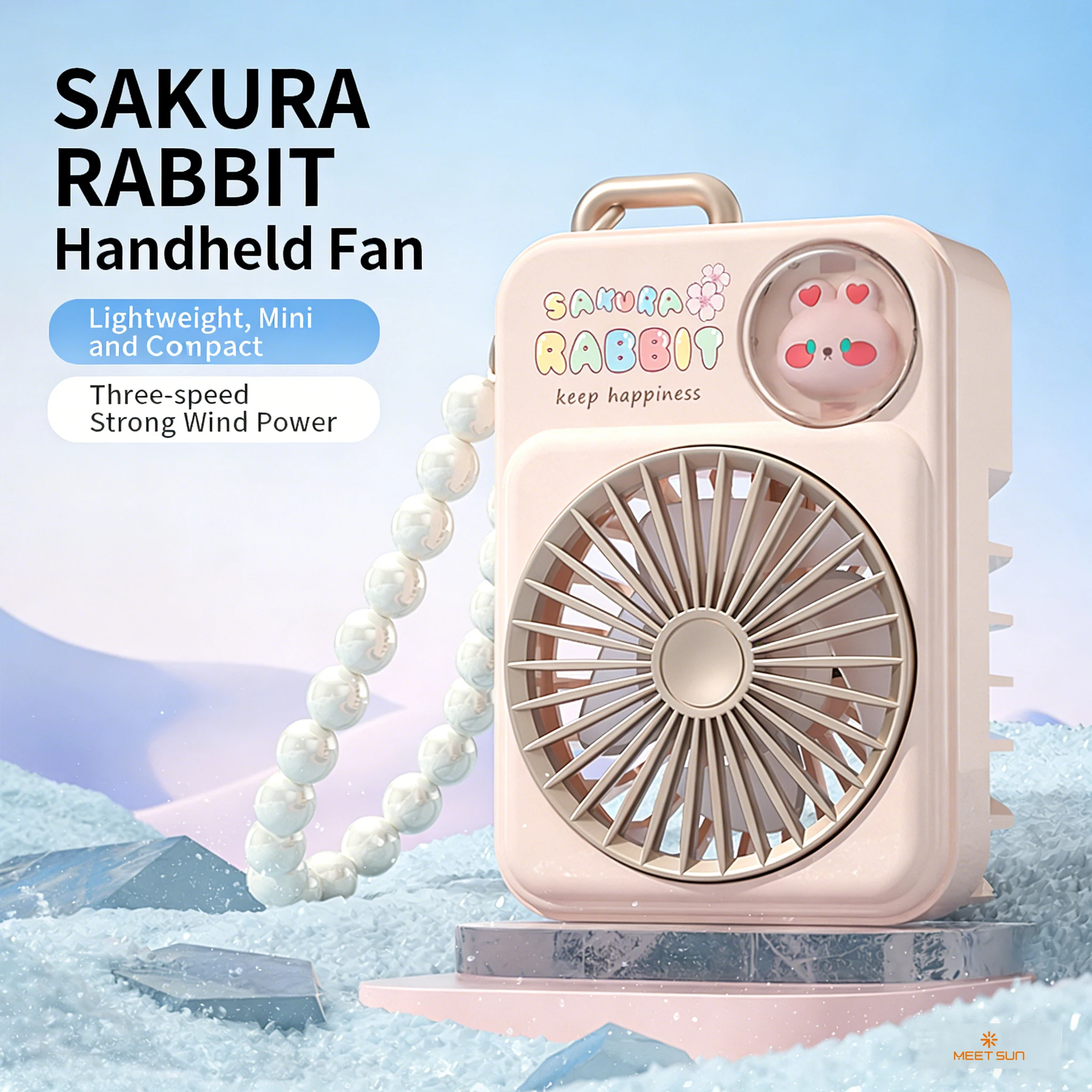 Ventilateur portable MEET SUN, - Fan Desk Small Usb avis et prix