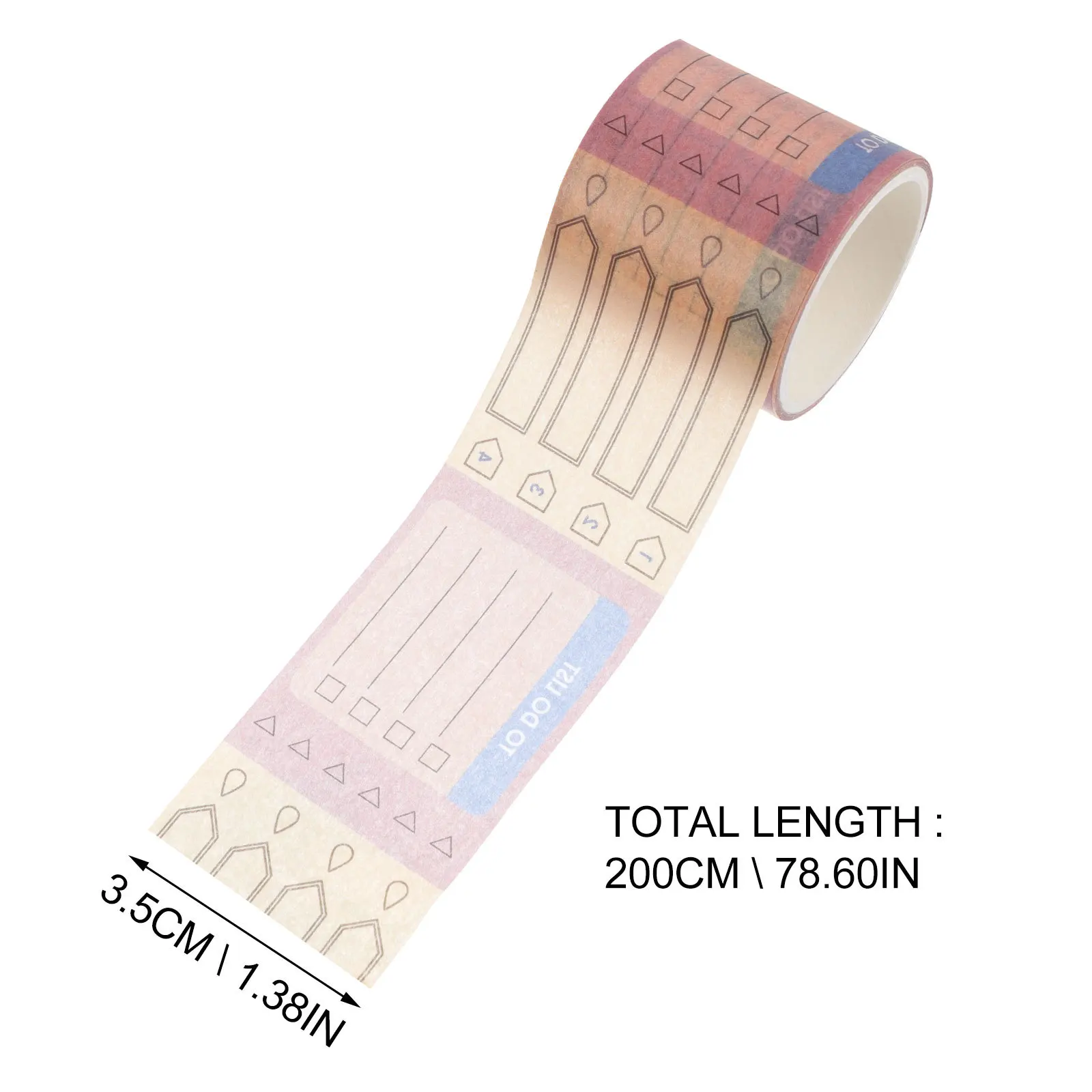 10 Rolls Month Calendar Washi Tape DIY Planner Date Tape Writable Paper Craft Decoration Month Calendar Sticker