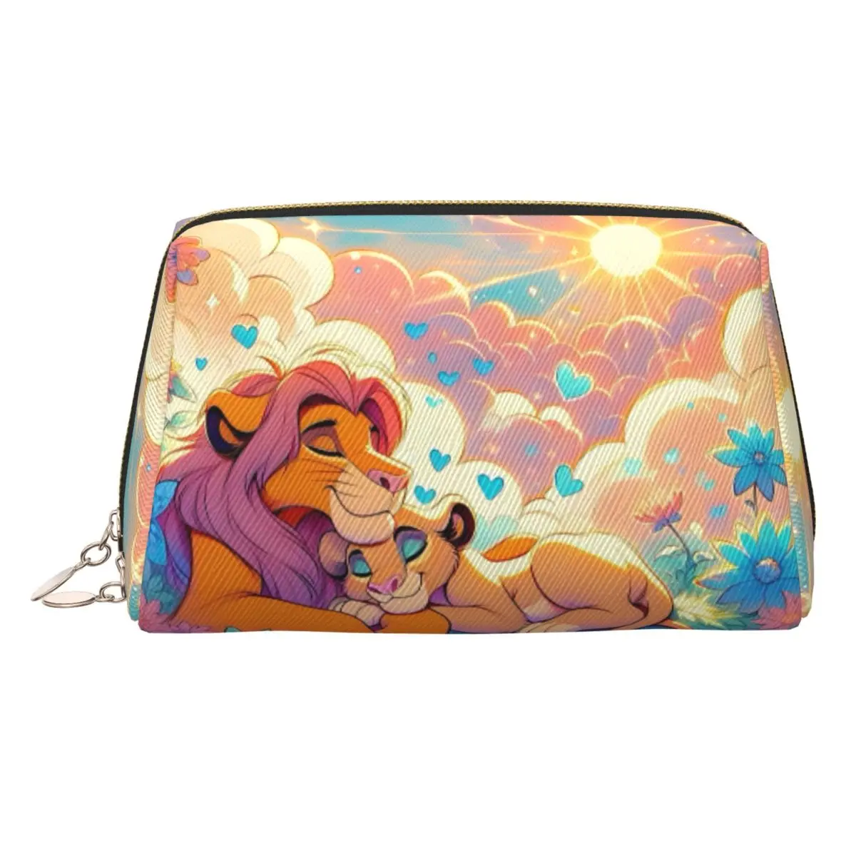 

Custom Travel The Lion King Cartoon Toiletry Bag Fashion Manga Makeup Cosmetic Organizer Women Beauty Storage Dopp Kit Case