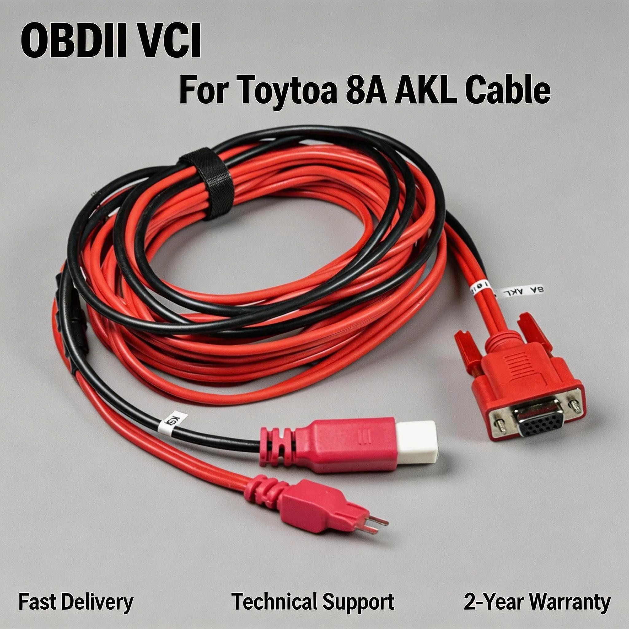 

Диагностический кабель для Toyota 8A AKL (кабель для несмарт-ключей, при полной утере всех ключей), совместимый с APB112 и G-Box2 (G BOX2)