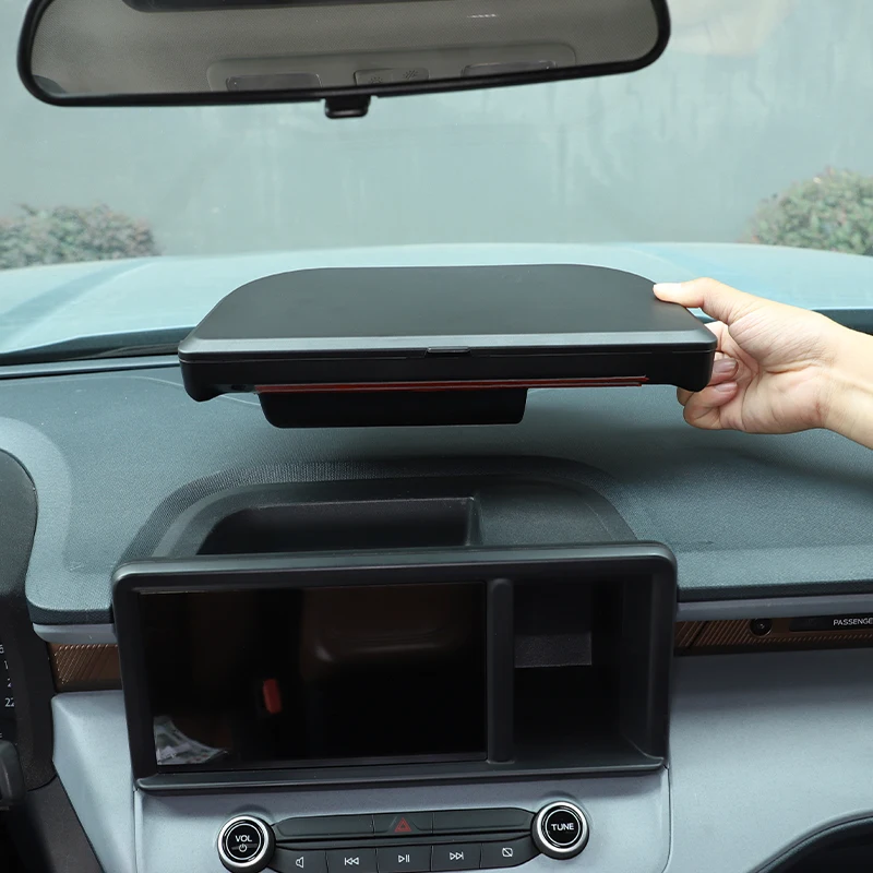 

Car Navigation Screen Rear Storage Box Holder Tray Replacement Parts For Ford Maverick Pickup 2022+ Car Accessories