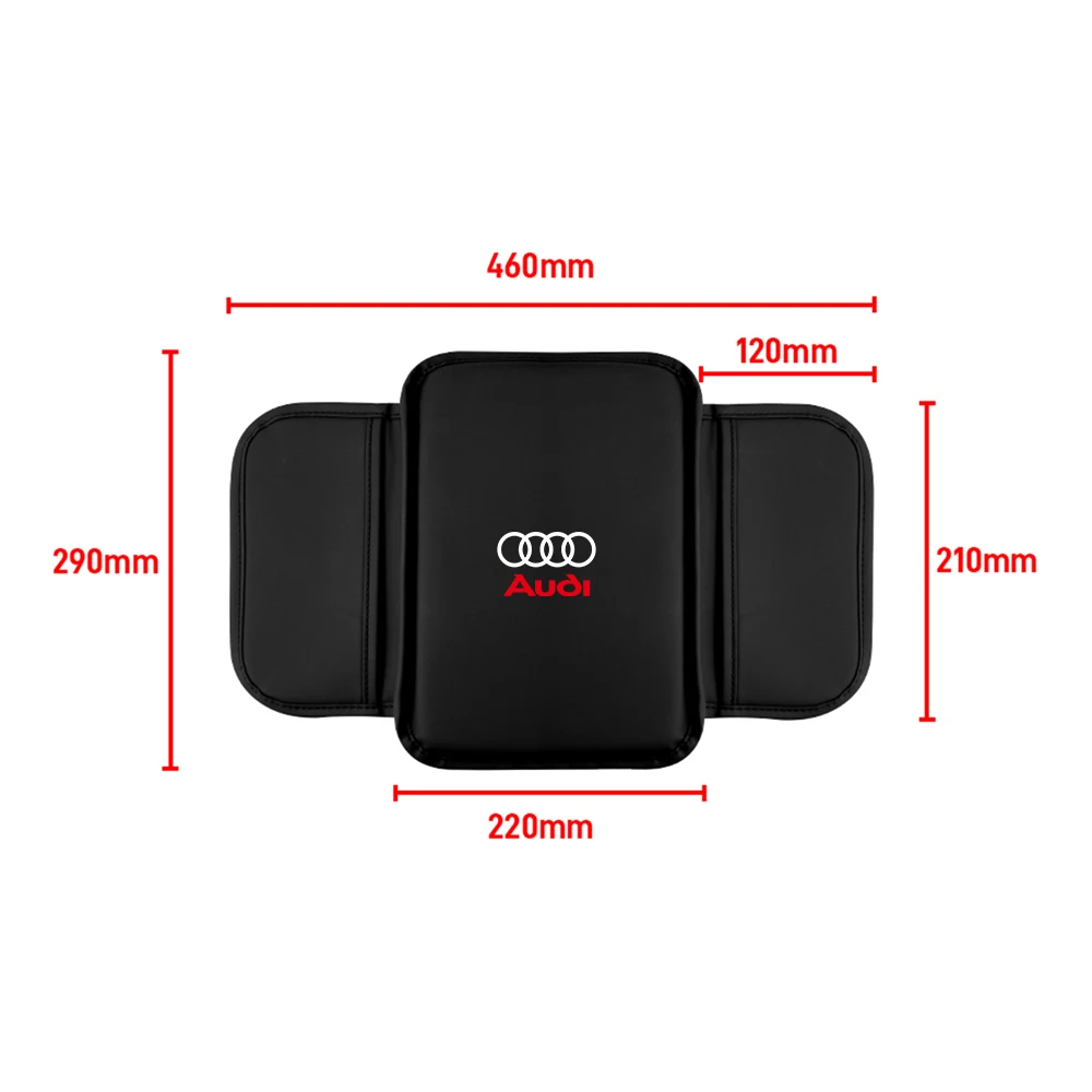 Car Center Console Armrest Box Pad Cushion For Audi A3 A4 A6 B8 RS6 Sline A2 B6 C6 S3 S6 A1 Q6 8P Q3 A7 A8 Q5 C5 C7 Q1 Q2 Q4 Q7 view 3