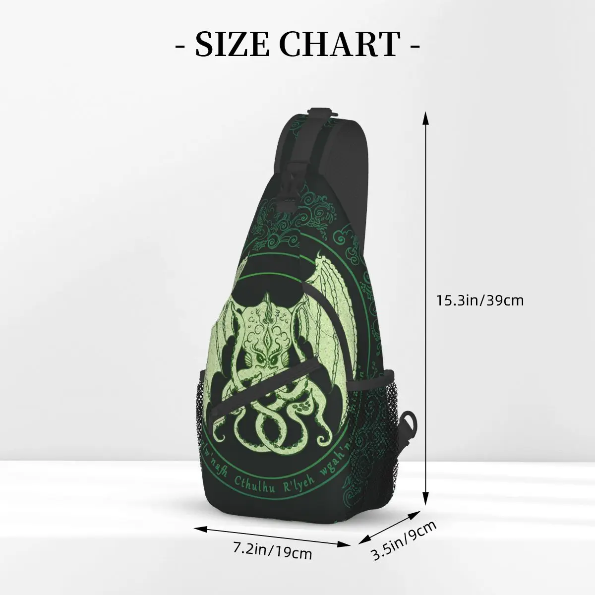 De Roep Van Cthulhu Film Kleine Sling Bag Borst Crossbody Schoudersling Rugzak Outdoor Wandelen Dagrugzakken Anime Japan Mannen Vrouwen