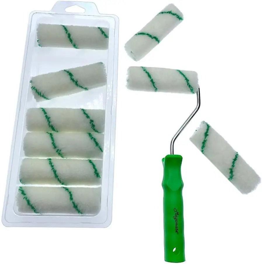 

Small Paint Roller Set 4 inch Painting Rollers for Walls and Crafts, Mini Roller Covers Pack of 10
