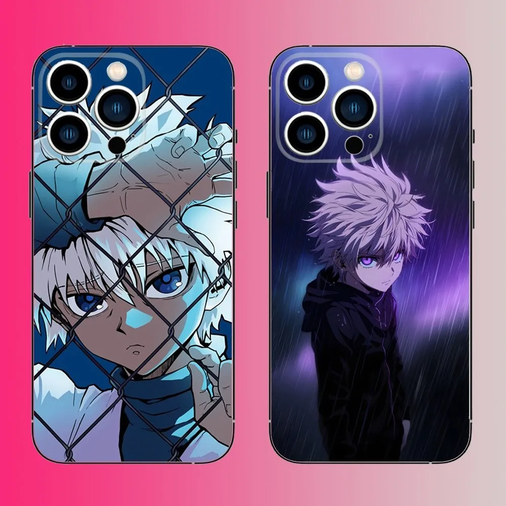 K-Killua Z-Zoldyck Phone Case For iPhone 16,15,14,13,12,11,Pro,Max,Plus,Mini,X,XS,XR,8,7,6,S,SE Soft Black Case