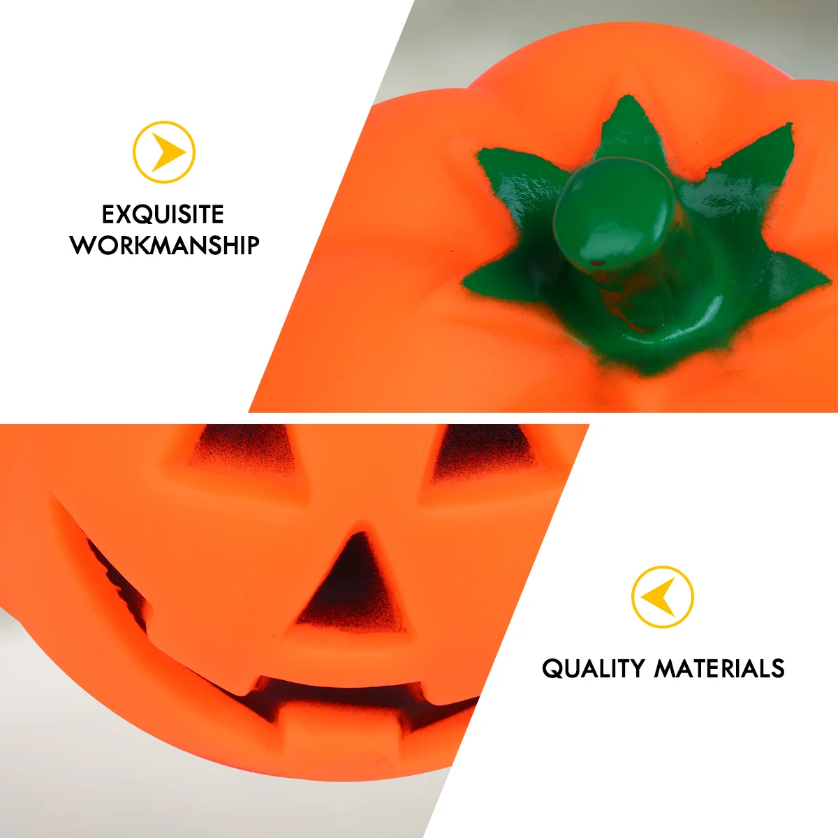 3 Pcs Bite Resistant Pumpkin Shaped Pet Sound Toy Pets Dog Ball Plastic Educational