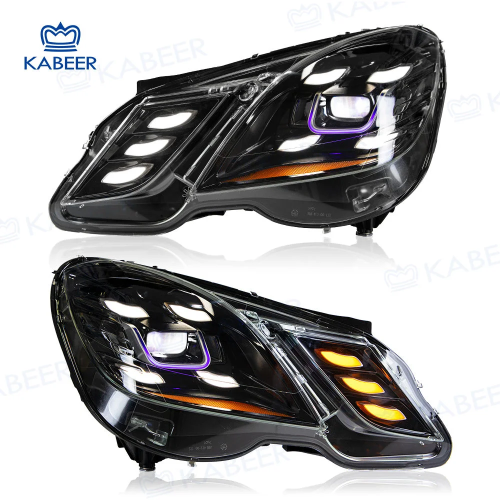 

KABEER 2PCS W212 Car Head Lamps for Benz E Class W212 E200 E260 E300 LED Headlight 2010-2013 W212 Upgrade to Laser Headlamp pnp