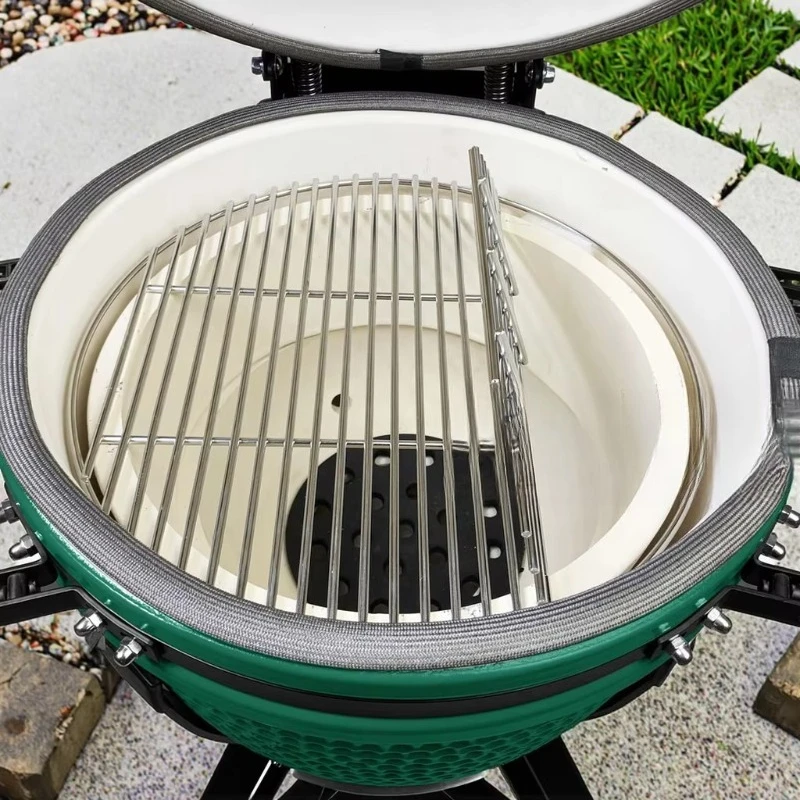 Hot Sale 16 Inch Camado Ceramic BBQ Outdoor Garden Features High Pressure Durable Tube Burner Enamel Finish