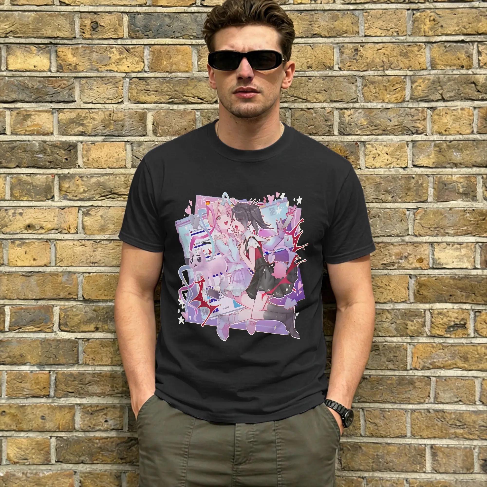 Needy Streamer Overload T Shirt Beach Video Game 100 Cotton T-Shirts For Men Leisure Printed Tshirt Short-Sleeved Vintage Tees