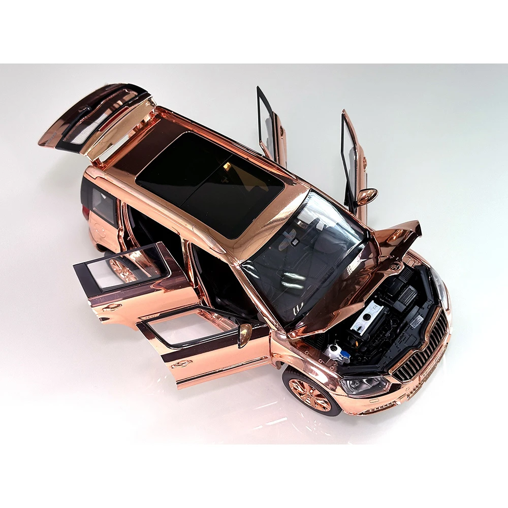 Die-cast 1:18 Scale Skoda Yeti Suv Electrolytic Gold Rare Alloy