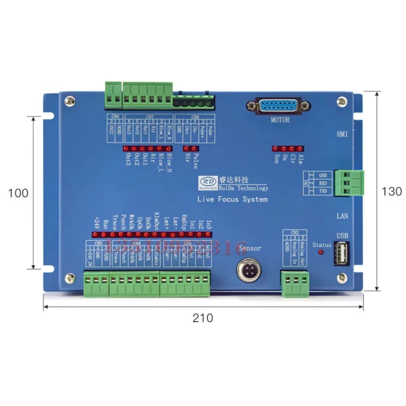 Cnc Co2 Laser Controller -Pm-T43 Lfs-Am-T43 Precision Software Automatic Focusing System With Sensor Amplifier