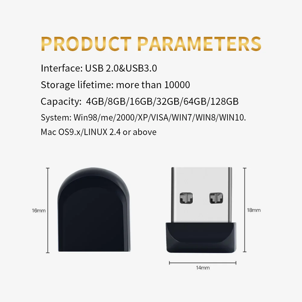 Imagem -05 - Zsuit-pen Drive Usb à Prova Dágua Super Mini 2.0 Pendrive Logotipo Personalizado Pen Drive 2.0 Cz33 8gb 32gb 64gb 10 Unidades