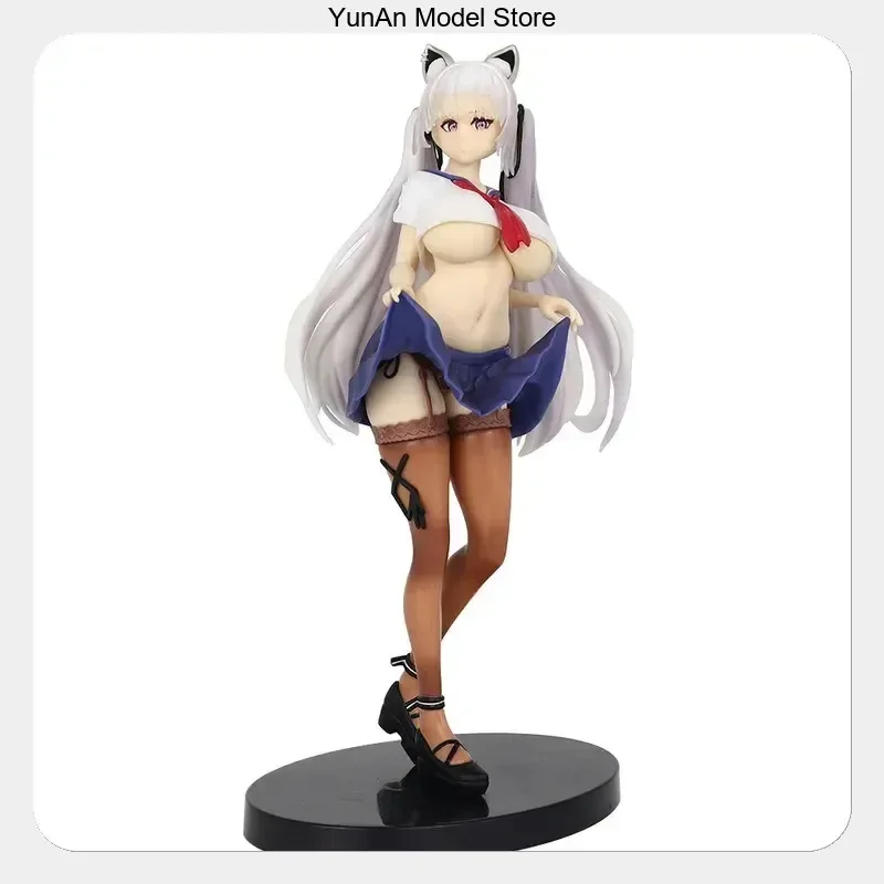 

Cartoon Figure Statue Model Collection Desktop Decoration Ornament Beautiful Alvina Cat Ear gifts for fans