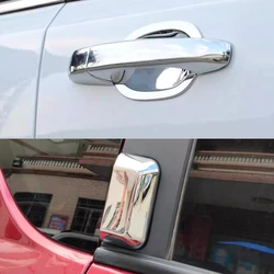Chromed ABS Plastic 6PCS Door Handle Cover Bowl Trim For Jeep Compass 2007-2016 2011 2012 2013 2014 2015