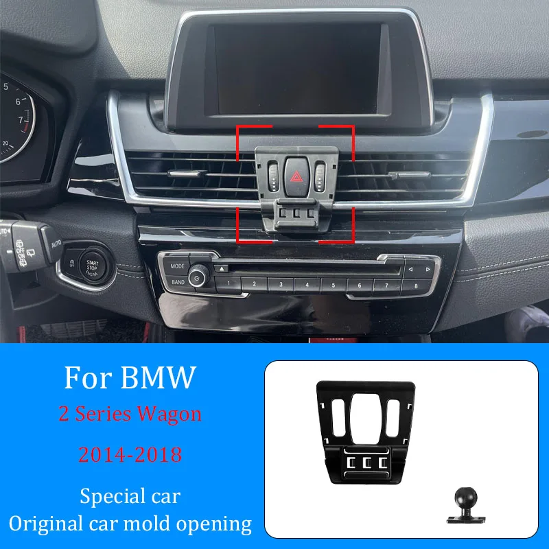 For BMW 2 Series Active Tourer 2014-2018 Accessories Car Phone Holder Wireless Charger Infrared Automatic Sensing Phone Holder