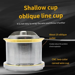 Ultraleve long spinning foundry, aluminum alloy spool, high speed fishing spool, 8000-14000 series, 17 + 1 bearing, 4.8: 1 10 Main Sales Long Cast Praia - №8