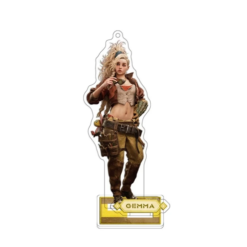 Game Monster Hunter Wilds Anime Palico Palico Alma Gemma Nata Acrylic Figure Stand Cartoons Keychain Firend Festivals Gifts