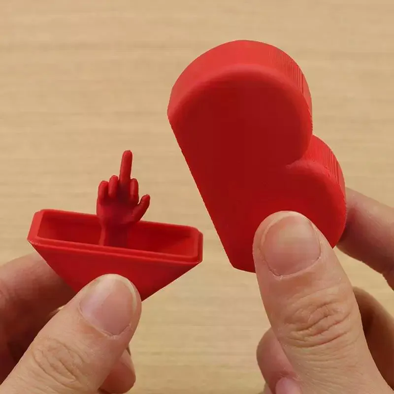 3D Printed Heart Shaped Surprise Box Funny  Hidden Decor Novelty Prank Toy Romantic Joke Gift For Valentine