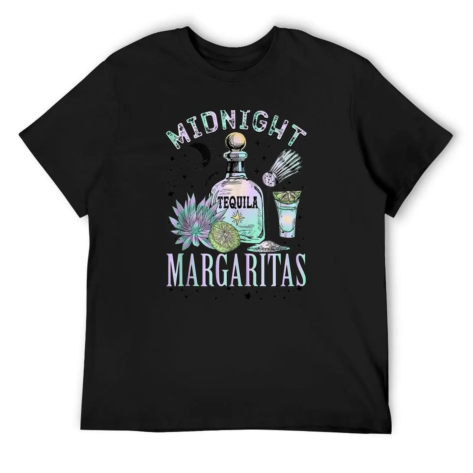 Midnight Tequila Margaritas Lime Tequila Drink Magic Witches T-Shirt summer top for a boy t shirts for men cotton