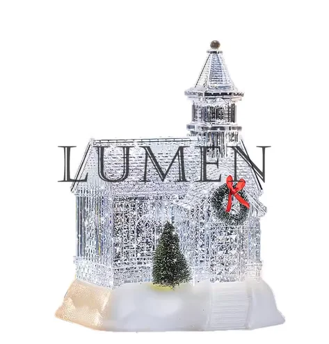 

Новый рождественский подарок: светящаяся музыкальная шкатулка-украшение из смолы в виде домика (трансграничная продажа)