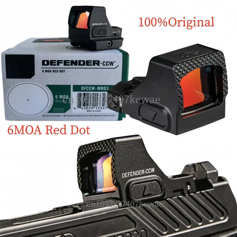 

*Original Mini Defend 2CW Red Dot Sight 6MOA 1x MOTAC Airsoft Reflex Sight Fits RMS Mount Base 10 Brightness Modes For Hunting
