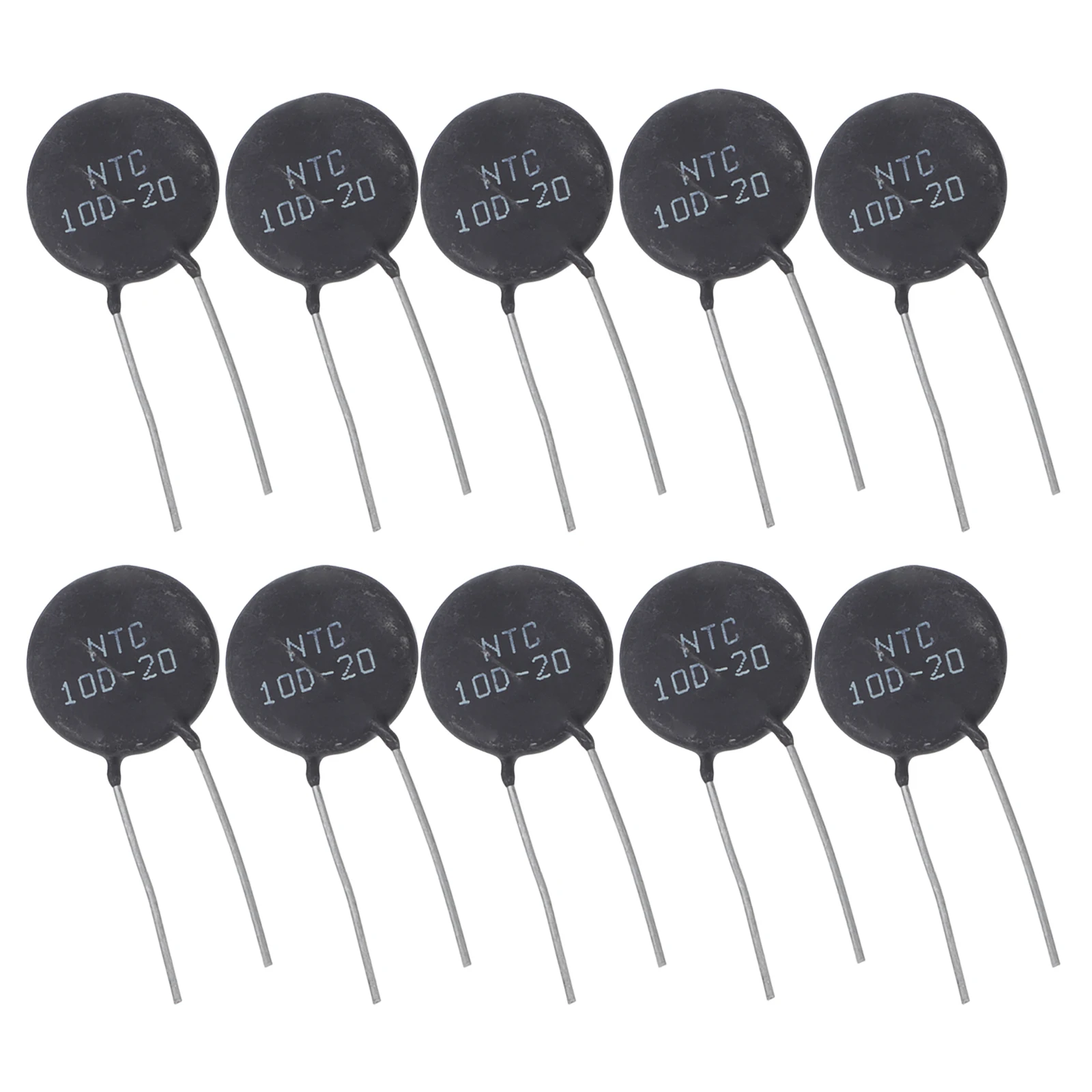 

10Pcs Ntc Thermistor Temperature Sensor High Accuracy Quick Response for Equipment Thermal Resistors Replacement Kit 10D-20