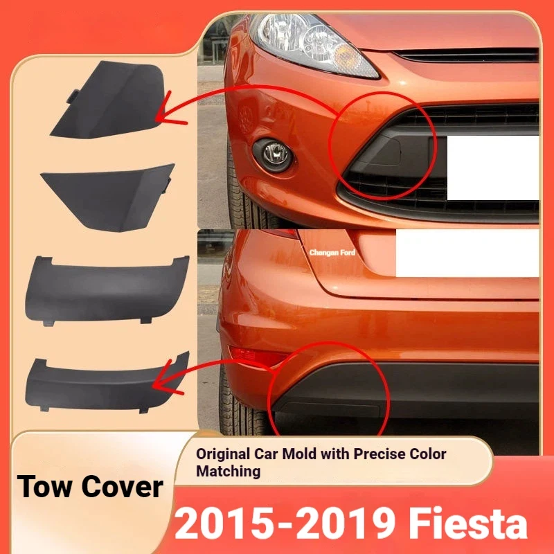 Applicable to 09-15 Ford Fiesta front and rear trailer covers Bumper tow hook traction cover