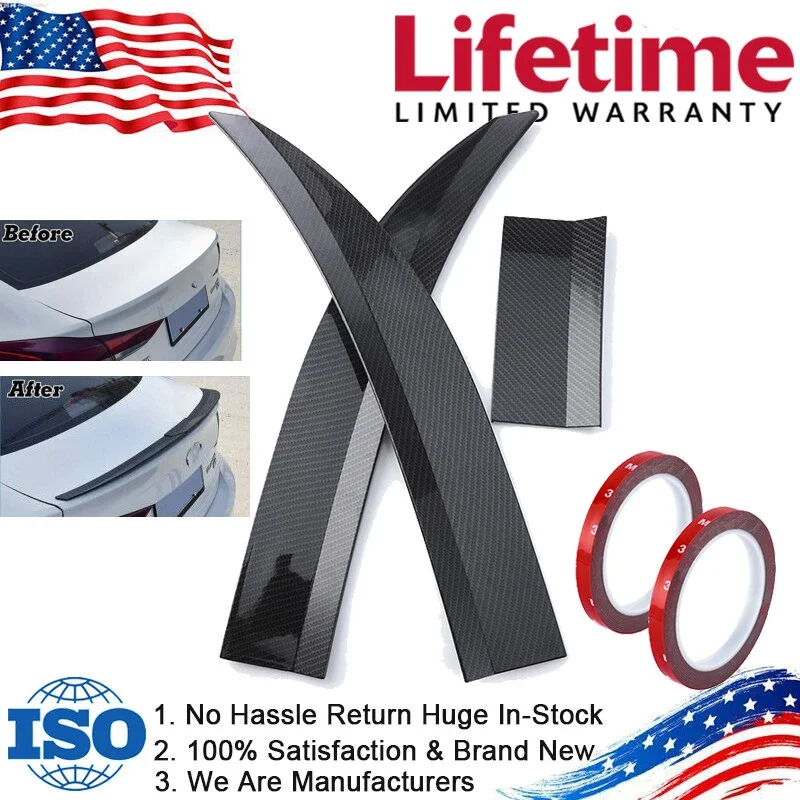 

Универсальный для автомобиля, седан, регулируемый задний спойлер, багажник, крыша, хвостовое крыло, черный