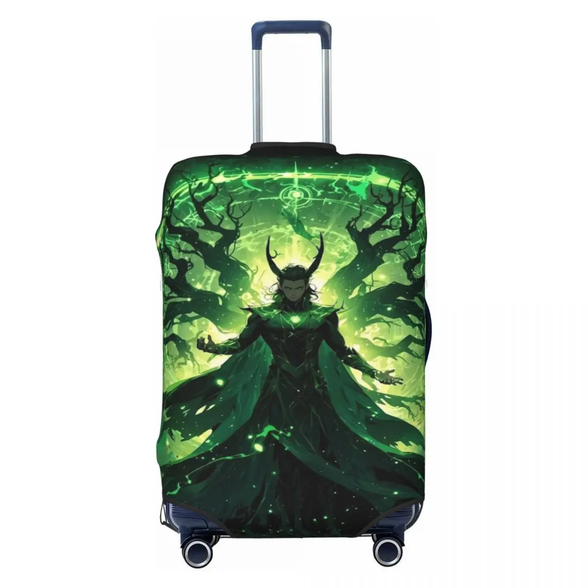 

Custom Loki Movie Luggage Cover Protector Funny Travel Suitcase Covers for 18-32 Inch