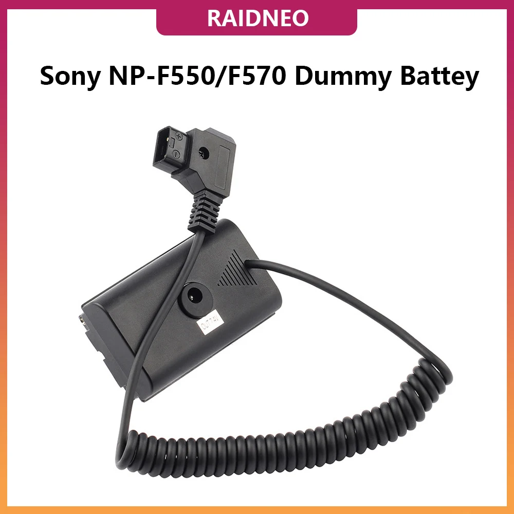 D-Tap Power Adapter Cable to NP-F Dummy Battery for Sony NP-F550/570/750/770 NP-F960 NP-F970 Camera battery fits V Mount Battery