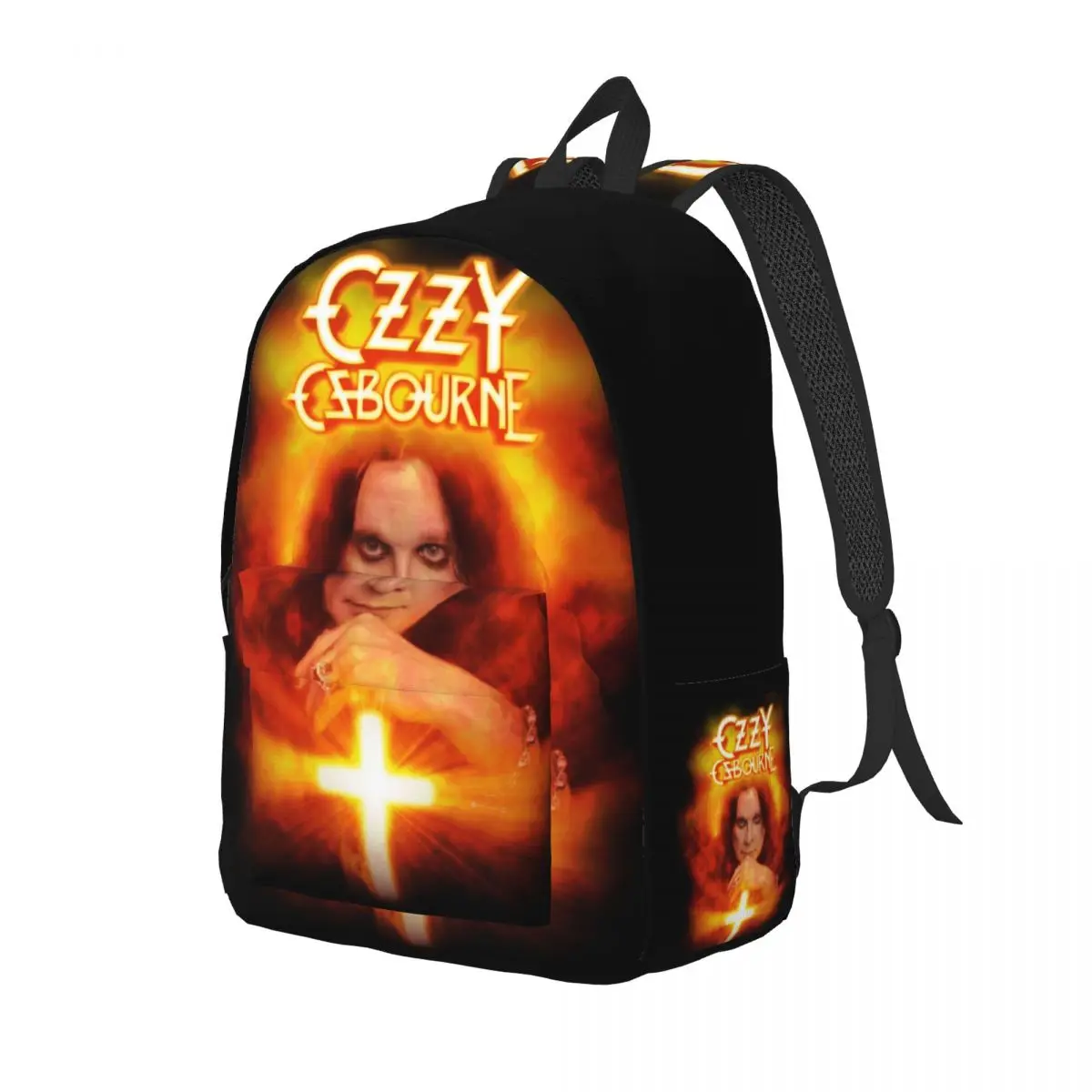 Ozzy Osbourne Heavy Metal Band Rock Canvas Backpacks for Women Waterproof College School Prince Of Darkness Bag Print Bookbags