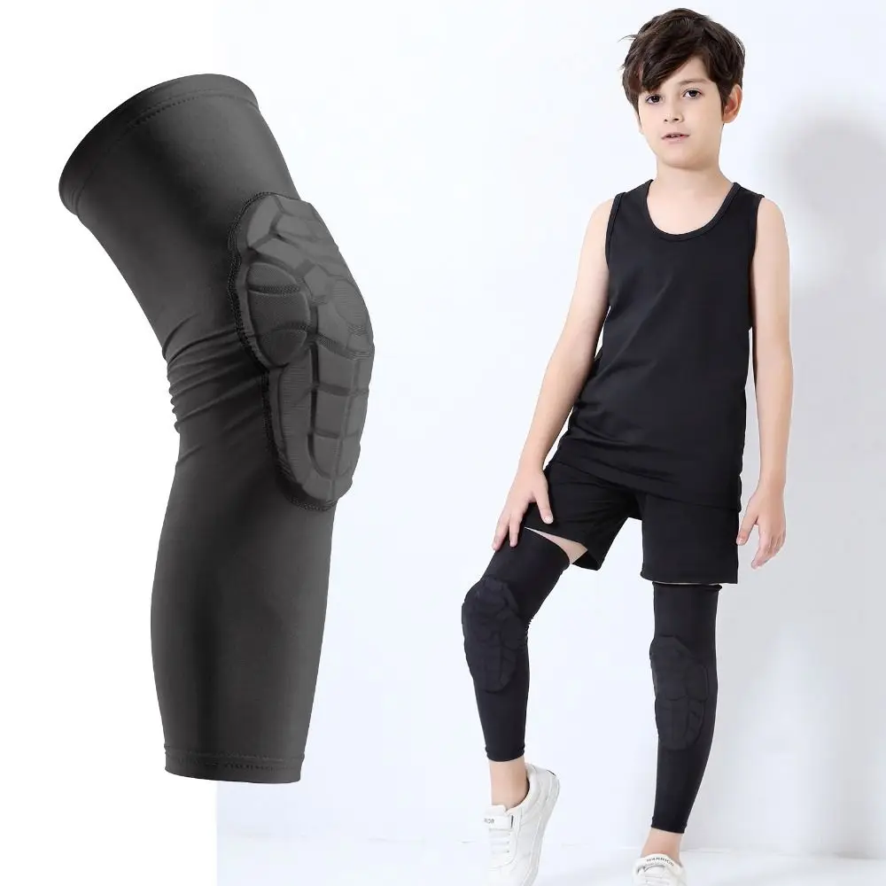 

Honeycomb Kids Compression Knee Pads Strong Compression Quick Drying Anti-collision Knee Brace Anti-Collision Elastic