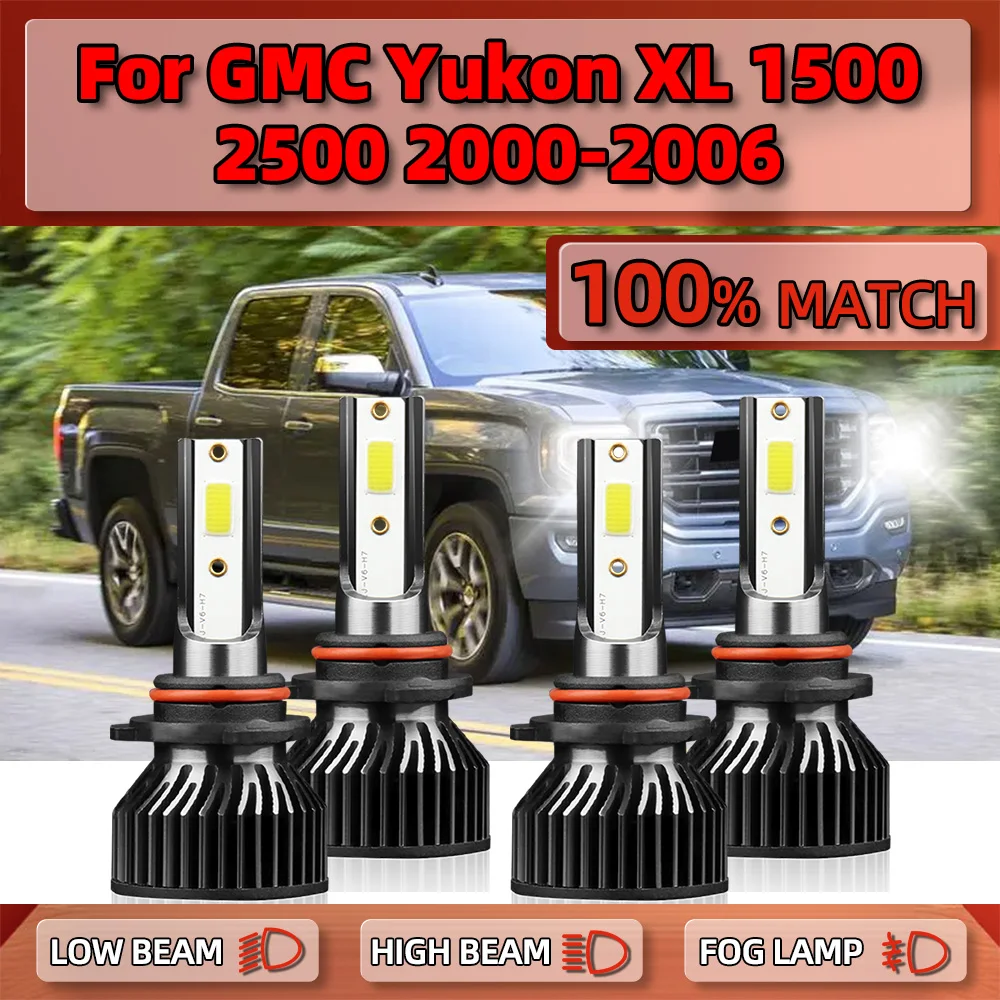 

Лампы для автомобильных фар, 240 лм, 6000 Вт, 1500 K, 12 В, для GMC Yukon XL 2500 2000 2002-2003 2004 2005 2006