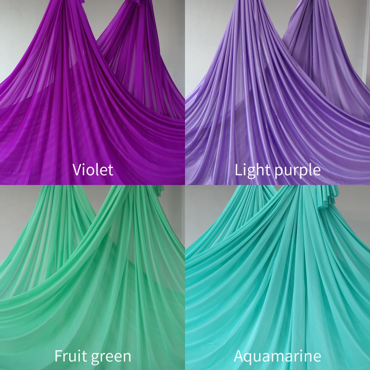 9.8yards 9m Aerial Silks Yoga Hammock Yoga Silk Swing GYM for Home Outdoor Fitness Anti-Gravity Body Building Pilates Belt