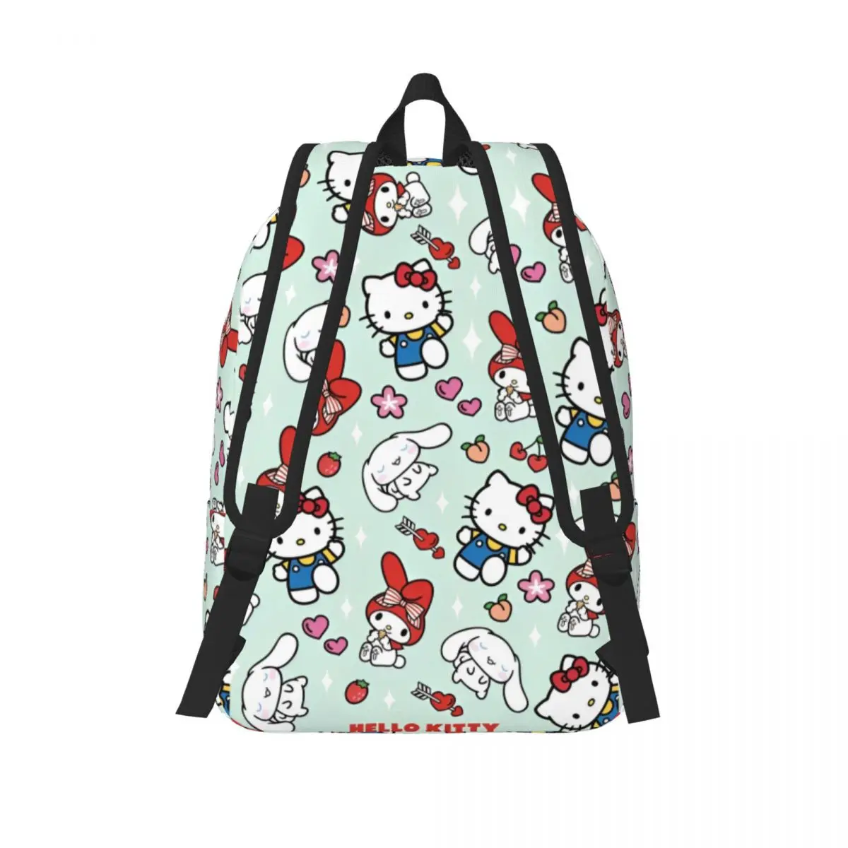 Hello Kitty And Friends Backpack Female Polyester College Backpacks Anime Y2k Kawaii Big Funny School Bags Rucksack image 3