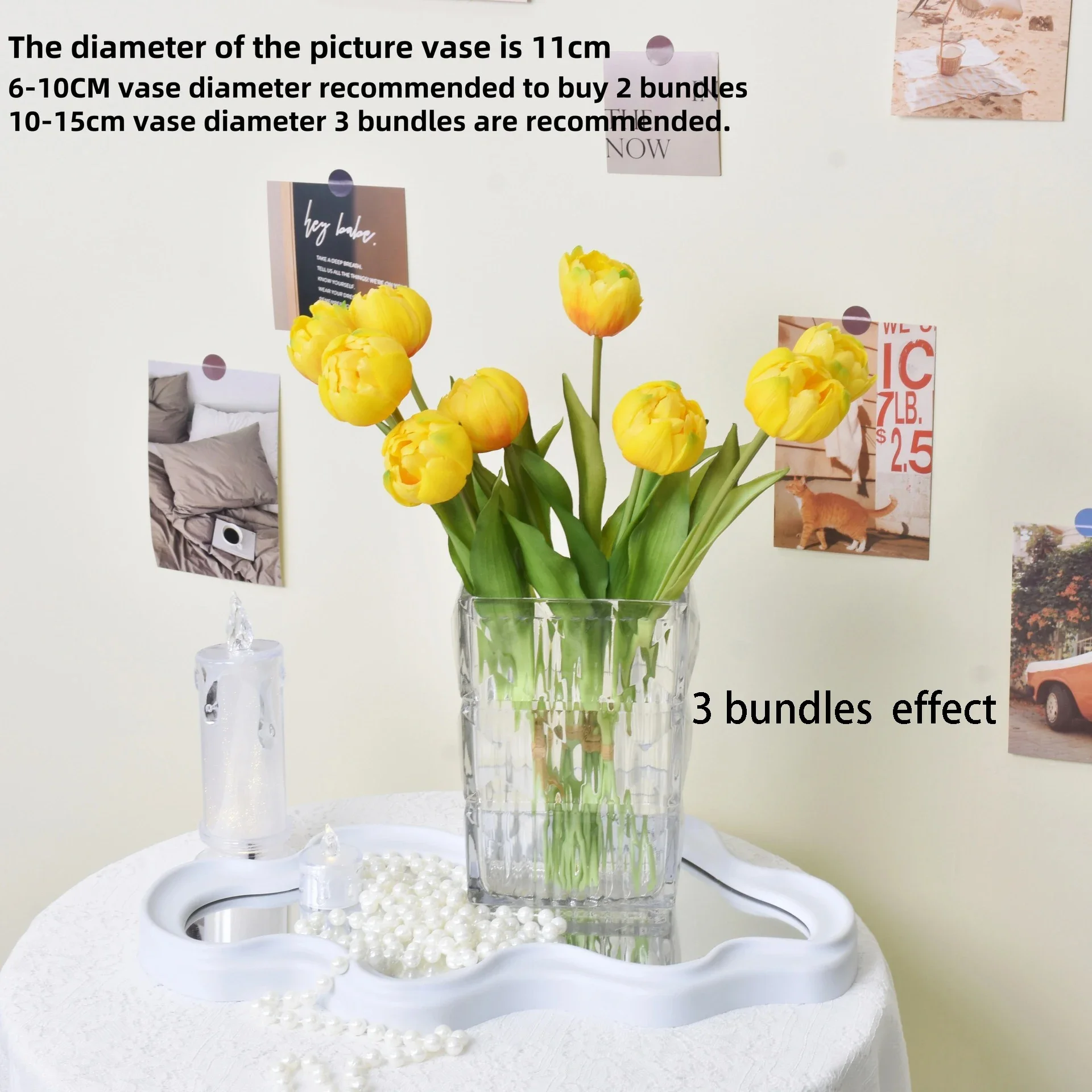 New Silicone Tulip Artificial Flower 3pcs Real Touch Bouquet 38CM Luxury Home Decorative Flowers Living Room Deco Flores