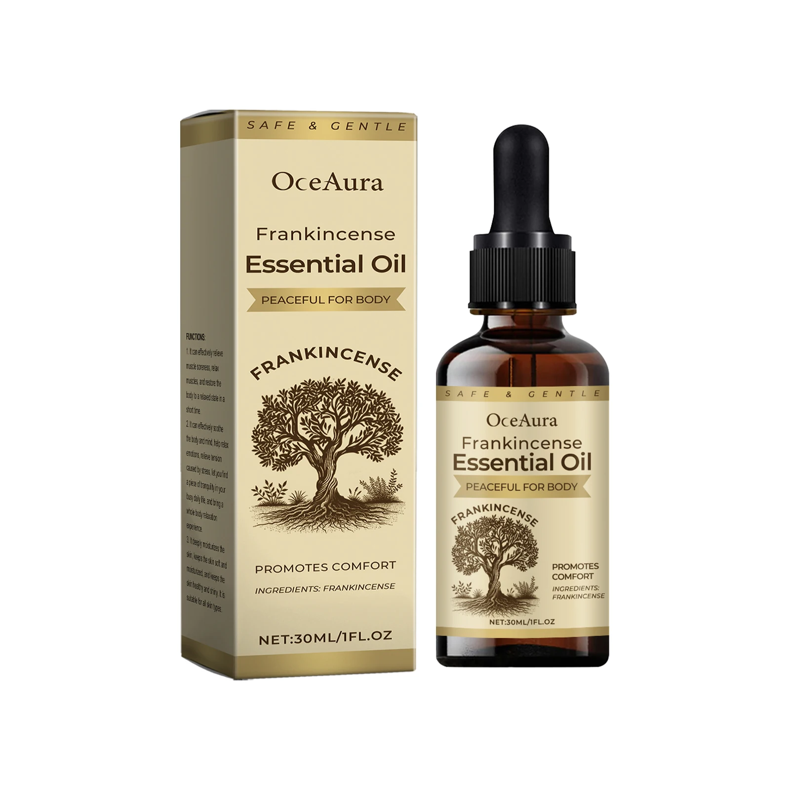 

Oceaura Body Frankincense Care Essential Oil Soothing Shoulder And Back Muscles Care Body Joint Care Essential Oil 3pcs