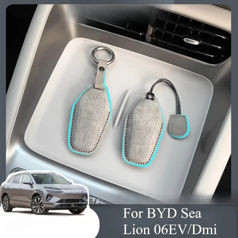 For BYD Sea Lion 06EV/Dmi Key Cover Modified Smart Driving Version Dmi Car Keychain Case Accessories Body Kits Accessories