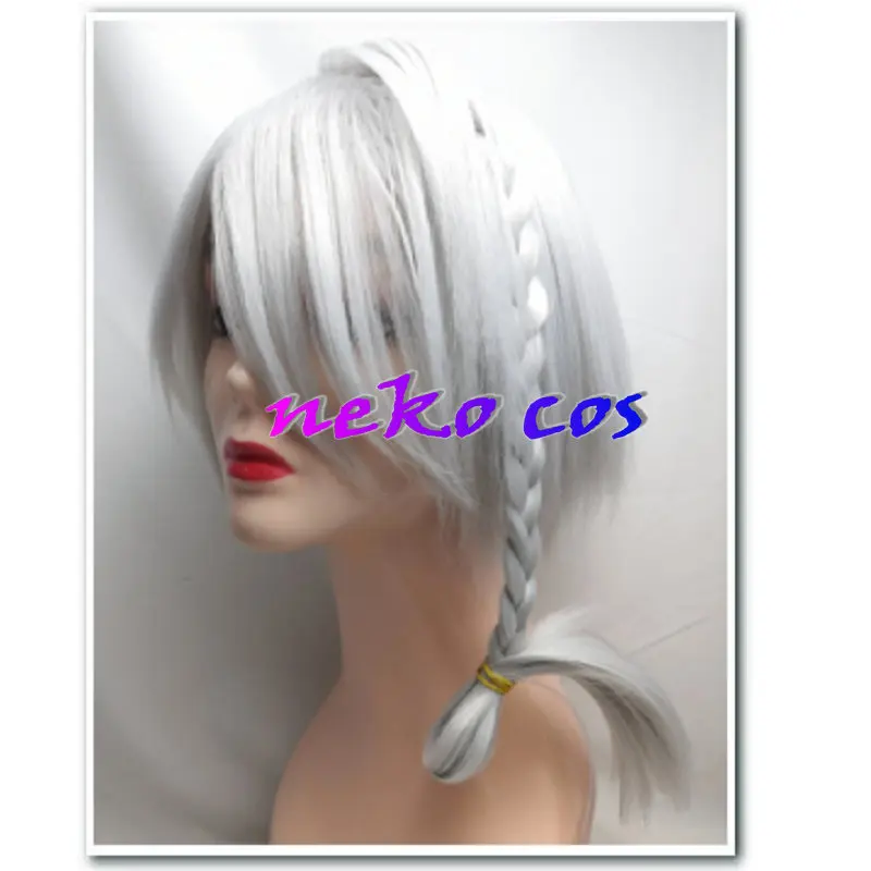 

nekocos VOICEROID Iori Yumitsuru Cosplay Costume white wig