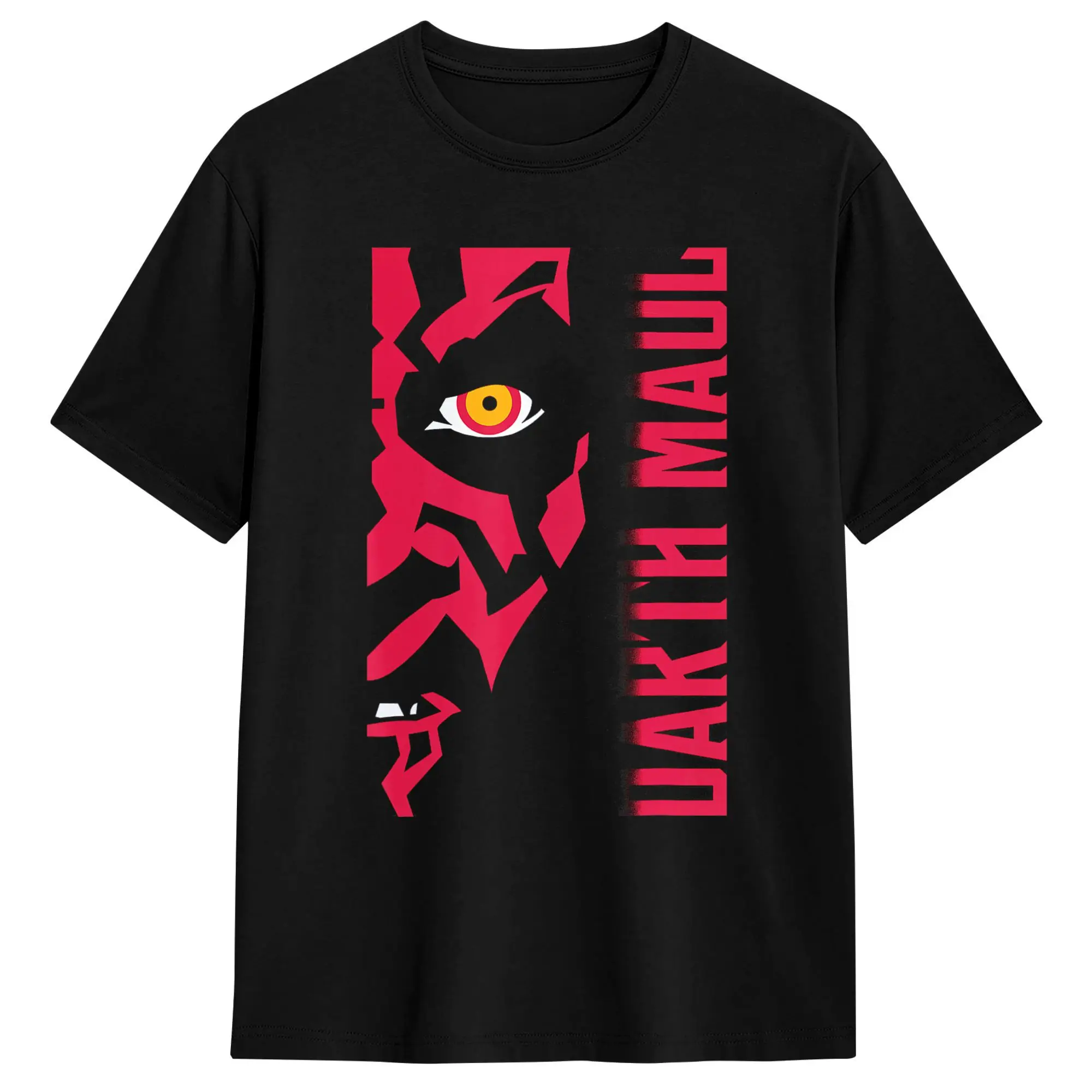 Episode I Darth Maul Split Face Big Chest Portrait T Shirts for Men Cotton Novelty T-Shirt Round Neck  Tee Shirt Short Sleeve