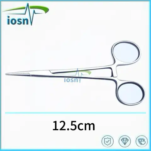 Bilashmart 1pc Dentist Tools Stainless Steel Elbow Straight Head Mosquito Hemostatic Forceps Oral Orthodontics Cosmetic Vascular Forceps