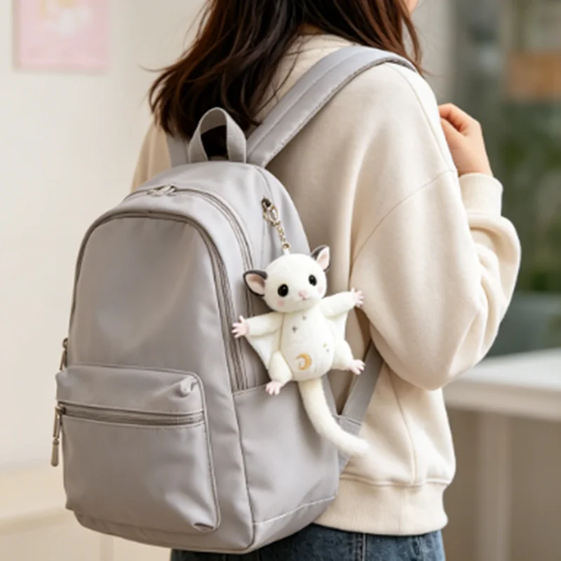 Cute Animal Plush Pendant Toy Sugar Glider Small Doll Keycha